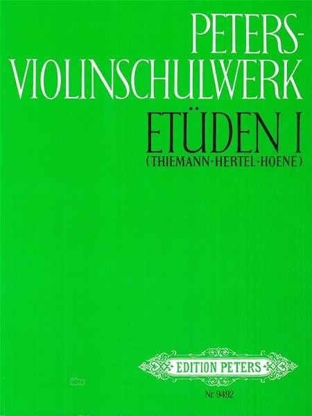 Cover for Miscellaneous · Peters Violin School: Studies, Vol. 1 (Partitur) (2001)