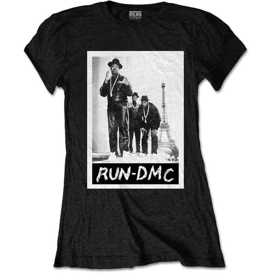 Run DMC Ladies T-Shirt: Paris Photo - Run DMC - Marchandise -  - 9950670763006 - 