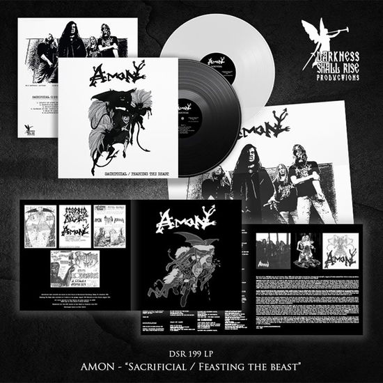 Sacrificial / Feasting the Beast (White Vinyl) - Amon - Muzyka - DARKNESS SHALL RISE PRODUCTION - 9956683286006 - 20 października 2023