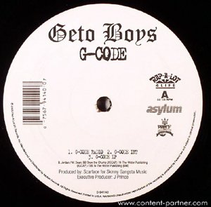 Cover for Geto Boys · G-code (12&quot;) (2013)