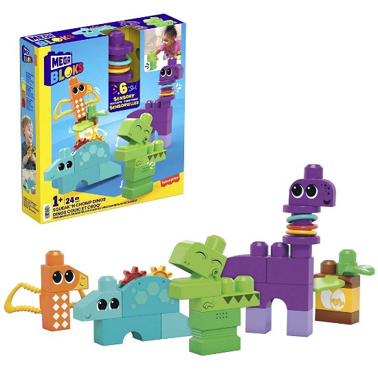 Squeak N Chomp Dinos - Mega Bloks - Merchandise -  - 0194735105007 - 4. juni 2024