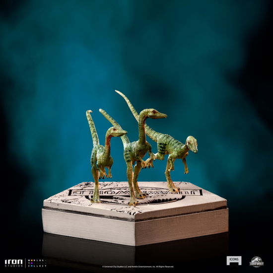 Jurassic World Icons Statue Compsognathus 5 cm - Jurassic Park - Merchandise - IRON STUDIO - 0618231952007 - December 15, 2023