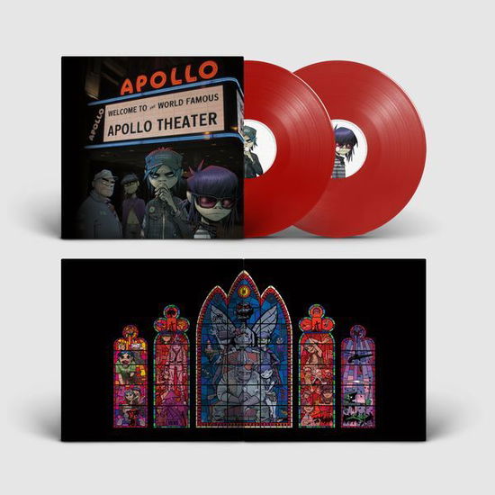 Cover for Gorillaz · Demon Days Live in Harlem (LP) [RSD 2025 Red Vinyl edition] (2025)