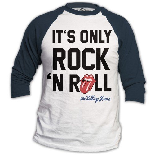 The Rolling Stones Unisex Raglan T-Shirt: Only Rock n' Roll - The Rolling Stones - Fanituote -  - 5055295392007 - 