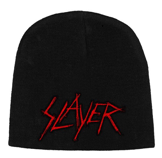 Cover for Slayer · Slayer Unisex Beanie Hat: Scratched Logo (Bekleidung) [Black - Unisex edition] (2019)