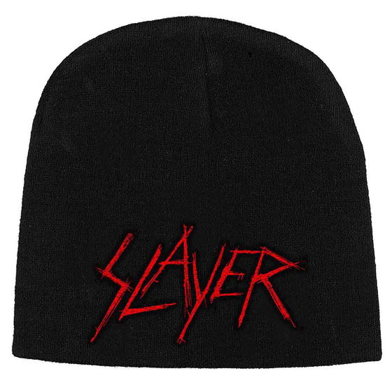 Cover for Slayer · Slayer Unisex Beanie Hat: Scratched Logo (Bekleidung) [Black - Unisex edition] (2019)