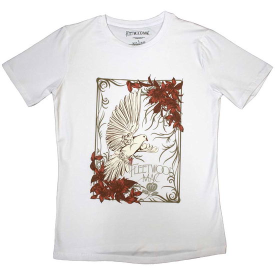 Fleetwood Mac Ladies T-Shirt: Dove (White) - Fleetwood Mac - Merchandise -  - 5056737215007 - November 17, 2023