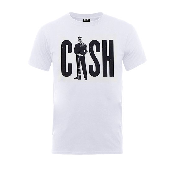Cover for Johnny Cash · Standing Cash (T-shirt) [size S] [White edition] (2018)