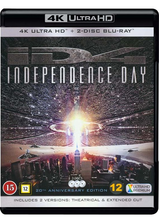 Independence Day 20th Anniv. Uhd - Independence Day - Film - Disney - 7340112731007 - June 27, 2016