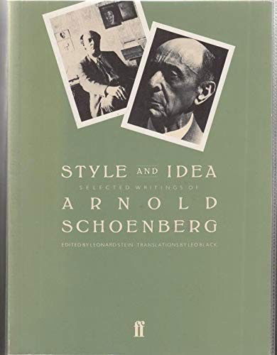 Cover for Arnold Schoenberg · Style and Idea: Selected Writings (Paperback Book) (1984)