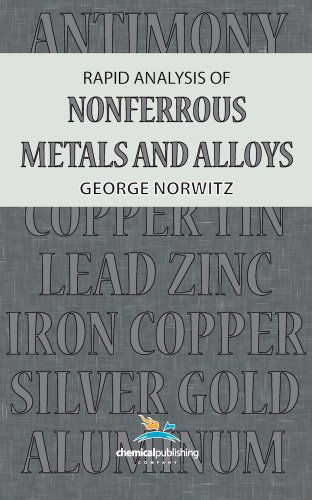 Cover for George Norwitz · Rapid Analysis of Nonferrous Metals and Alloys (Hardcover Book) [First edition] (1958)