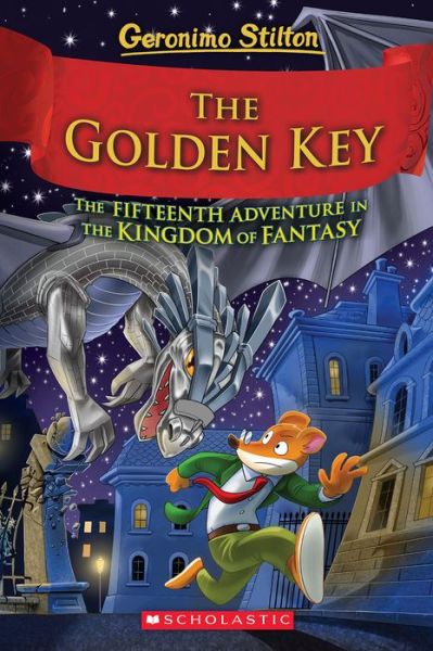 Cover for Geronimo Stilton · The Golden Key (Geronimo Stilton and the Kingdom of Fantasy #15) (Innbunden bok) (2022)