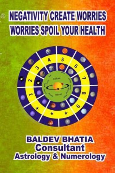 Cover for Baldev Bhatia · Negativity Create Worries- Worries Spoil Your Health (Paperback Book) (2017)