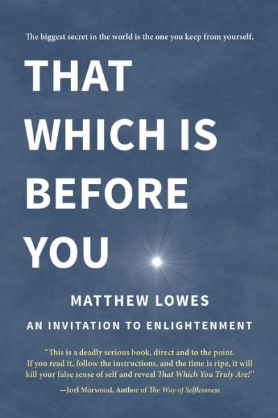 Cover for Matthew Lowes · That Which Is Before You (Book) (2020)