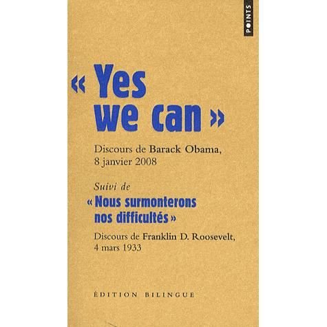 Cover for Barack Obama · Yes we can! Discours de Barack Obama a Nashua (Pocketbok) (2009)