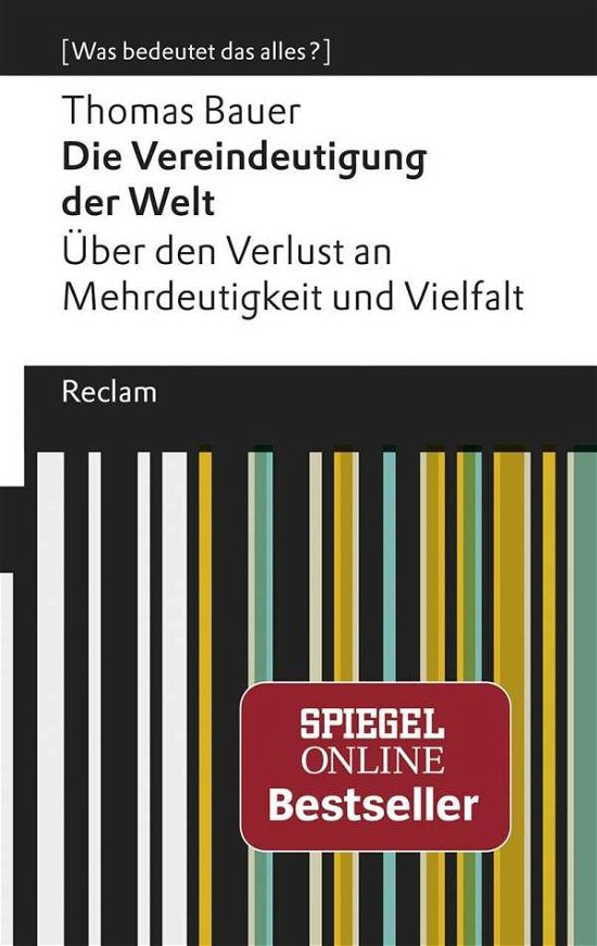 Cover for Bauer · Die Vereindeutigung der Welt (Book)