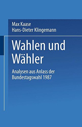 Cover for Kaase, Max (Wissenschaftszentrum Berlin) · Wahlen Und Weahler: Analysen Aus Anlass Der Bundestagswahl 1987 (Pocketbok) [1990 edition] (1990)
