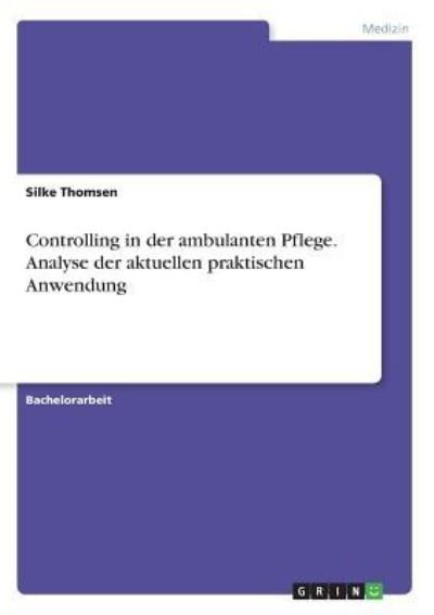 Cover for Thomsen · Controlling in der ambulanten P (Bog)