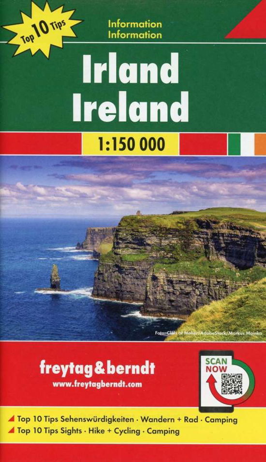 Cover for Freytag &amp; Berndt · Ireland North-Central-South set 3 maps (Landkarten) (2019)