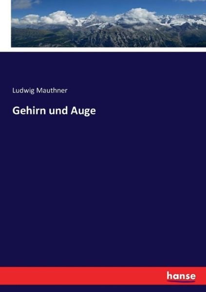 Cover for Mauthner · Gehirn und Auge (Buch) (2016)