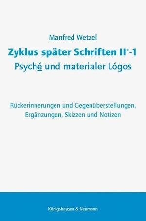 Cover for Wetzel · Zyklus später Schrift II+-1 Psyc (N/A)