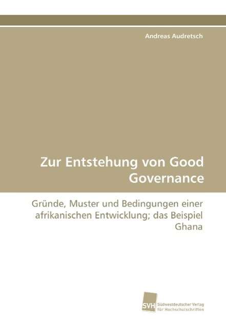 Cover for Audretsch · Zur Entstehung von Good Gover (Book)