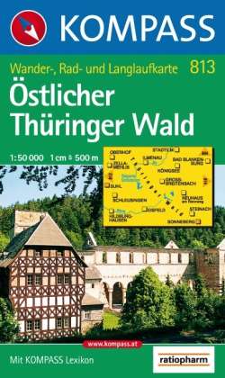 Cover for Mair-Dumont / Kompass · Kompass Wanderkarte: Östlicher Thüringer Wald (Hardcover Book) (2003)