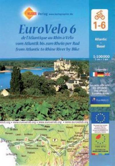Cover for Michelin · EuroVelo 6: From Atlantic to Rhine River by Bike (Hardcover bog) (2017)