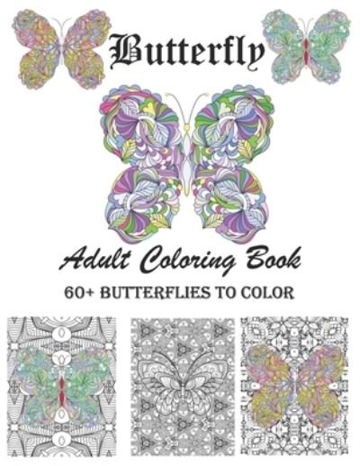 Cover for Lagace Books · Butterfly - Adult coloring book (Paperback Bog) (2021)