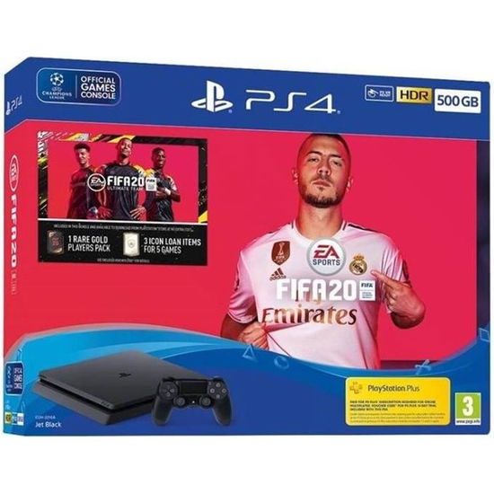 Playstation 4 Console - 500GB With FIFA 20 - Sony Computer Entertainment - Peli -  - 0711719978008 - 