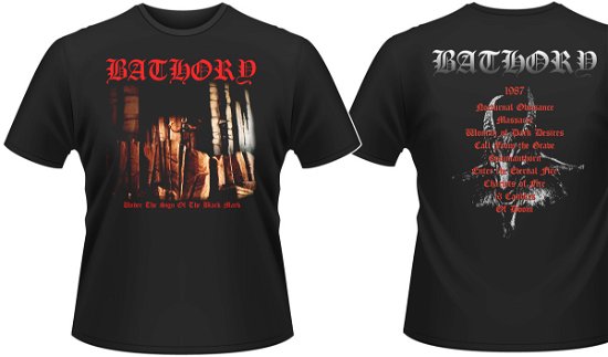 Cover for Bathory · Under the Sign of the Black Mark (T-shirt) [size L] [Black edition] (2009)