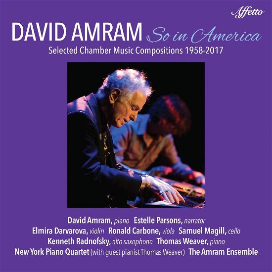 Cover for Amram / Parsons · So in America (CD) (2018)
