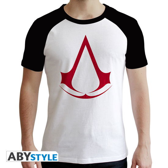 Cover for T-Shirt Männer · ASSASSINS CREED - Tshirt Crest man SS white &amp; b (MERCH) (2019)