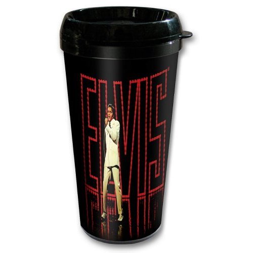Elvis Presley Travel Mug: In Lights (Plastic Body) - Elvis Presley - Merchandise - EPE - 5055295324008 - 6. maj 2013