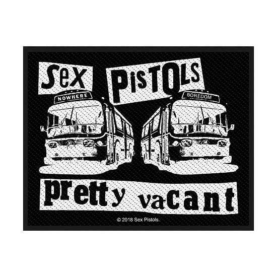 The Sex Pistols Standard Woven Patch: Pretty Vacant (Retail Pack) - Sex Pistols - The - Mercancía - PHD - 5055339789008 - 19 de agosto de 2019