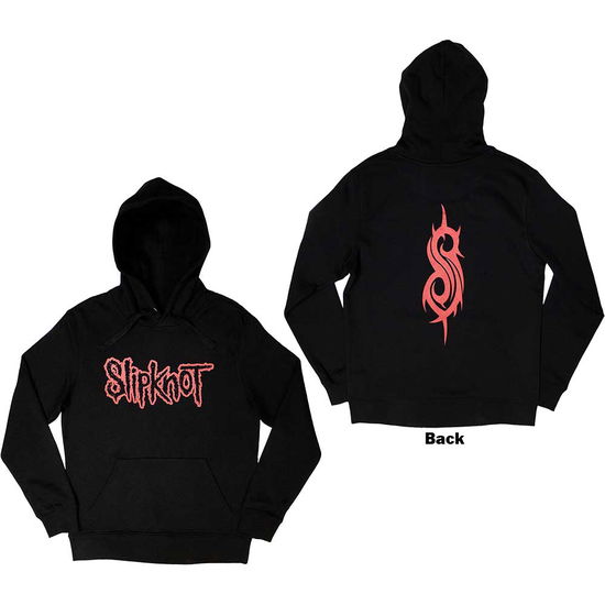 Cover for Slipknot · Slipknot Unisex Pullover Hoodie: Logo (Black) (Back Print) (Hoodie) [size XXXL] [Black - Unisex edition] (2024)