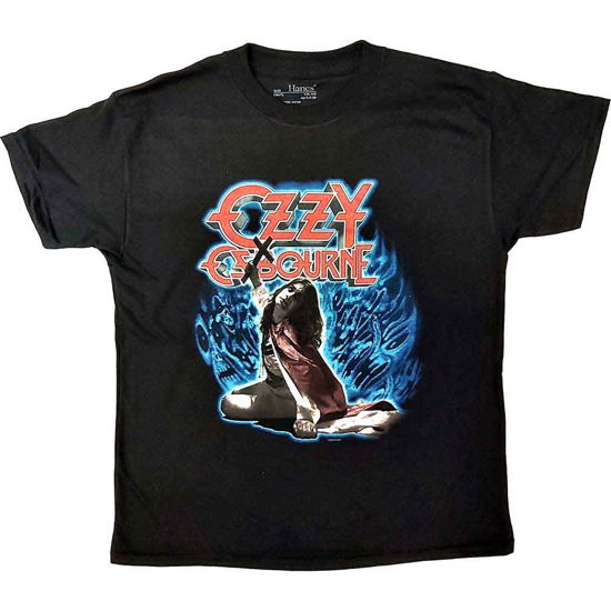 Cover for Ozzy Osbourne · Ozzy Osbourne Kids T-Shirt: Blizzard Of Ozz (Black) (7-8 Years) (T-shirt) [size 7-8yrs] [Black - Kids edition] (2021)