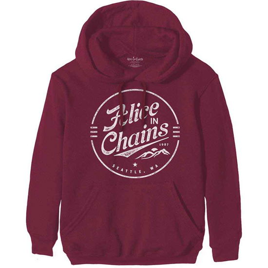 Alice In Chains Unisex Pullover Hoodie: Circle Emblem - Alice In Chains - Produtos -  - 5056561026008 - 