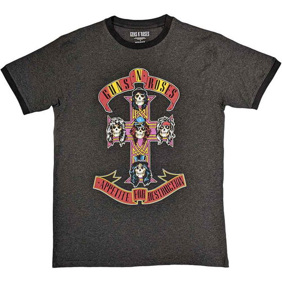 Cover for Guns N Roses · Guns N' Roses Unisex Ringer T-Shirt: Appetite for Destruction (Kläder) [size S]