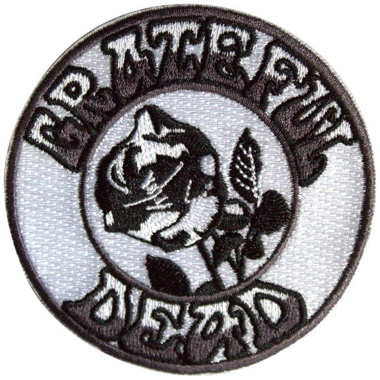 Cover for Grateful Dead · Grateful Dead Woven Patch: Black &amp; White Rose (Standard) (Patch) (2024)