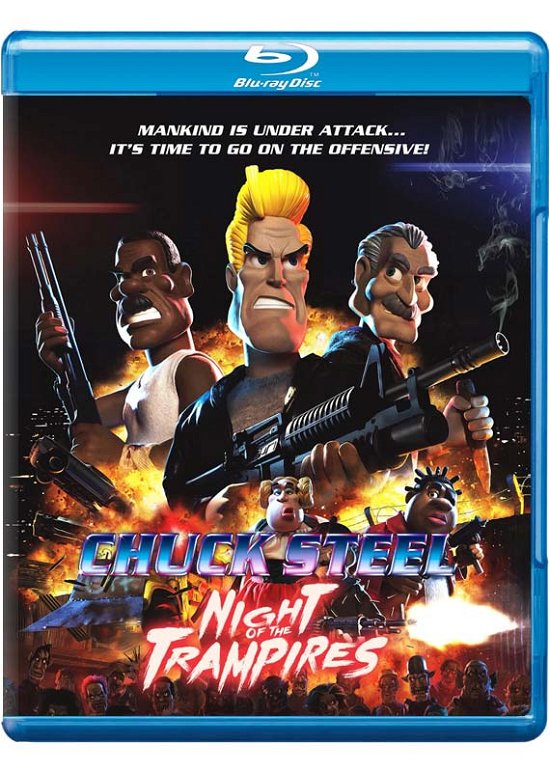 Cover for Chuck Steel: Night of the Trampires · Chuck Steel - The Night of the Trampires (Blu-ray) (2022)