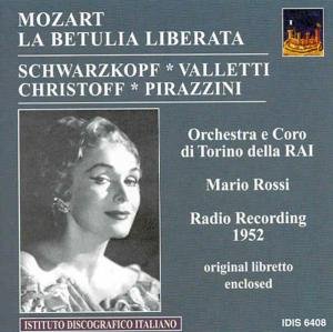 Cover for Mozart / Christoff / Pirazzini · Betulia Liberata (CD) (2003)
