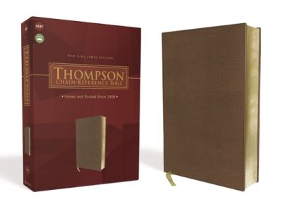 Cover for Zondervan · NKJV, Thompson Chain-Reference Bible, Leathersoft, Brown, Red Letter (Leather Book) (2021)