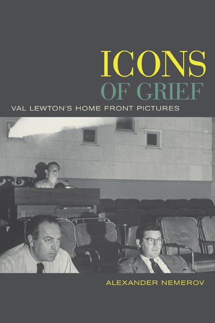 Cover for Alexander Nemerov · Icons of Grief: Val Lewton's Home Front Pictures (Paperback Book) [Annotated edition] (2005)