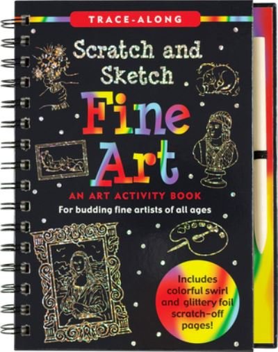 Cover for Peter Pauper Press Inc · Scratch &amp; Sketch Fine Art (Trace Along) (Hardcover Book) (2020)