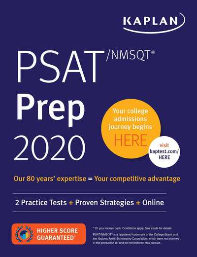 Cover for Kaplan Test Prep · PSAT / NMSQT Prep 2020: 2 Practice Tests + Proven Strategies + Online - Kaplan Test Prep (Paperback Book) (2019)