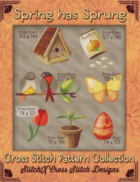 Cover for Tracy Warrington · Spring Has Sprung Cross Stitch Pattern Collection (Paperback Book) (2015)