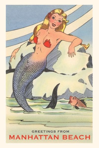 Cover for Found Image Press · The Vintage Journal Greetings from Manhattan Beach, Mermaid (Paperback Book) (2022)