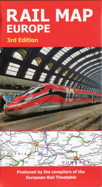 Cover for Rail Map Europe: 3rd Edition, 3rd revision with minor amendments (Map) (2024)