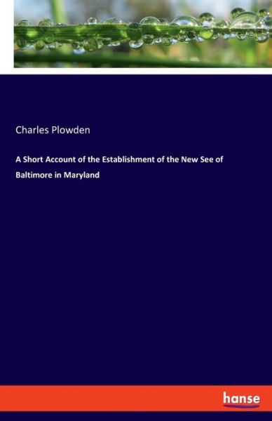 Cover for Plowden · A Short Account of the Establis (Book) (2019)